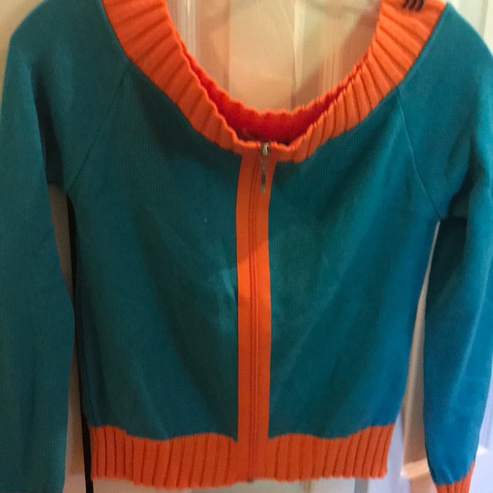 Off the shoulder light sweater